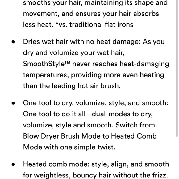 Shark SmoothStyle heated comb and blow dryer brush - Picture 6 of 7